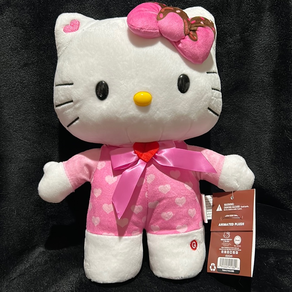 New Hello Kitty Valentines Day Side Stepper Happy Shuffle Pink Hearts